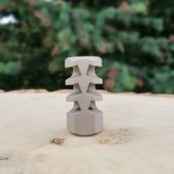 Hunter LITE Flat Face ACCURACY INTERNATIONAL Rifle Thread-On Muzzle Brake - 5/8 x 24 - M18 x 1.5 .
