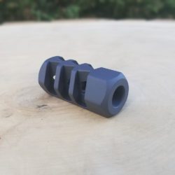 Hunter LITE Flat Face RUGER FIREARMS MINI-14 Rifle Thread-On Muzzle Brake - 1/2 x 28 - 9/16 x 24 - .223/ 5.56 Caliber .