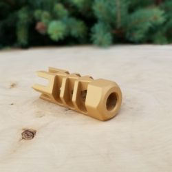 Hunter LITE 1 Inch Spikes AR-10 Rifle Thread-On Muzzle Brake - 5/8 x 24 .
