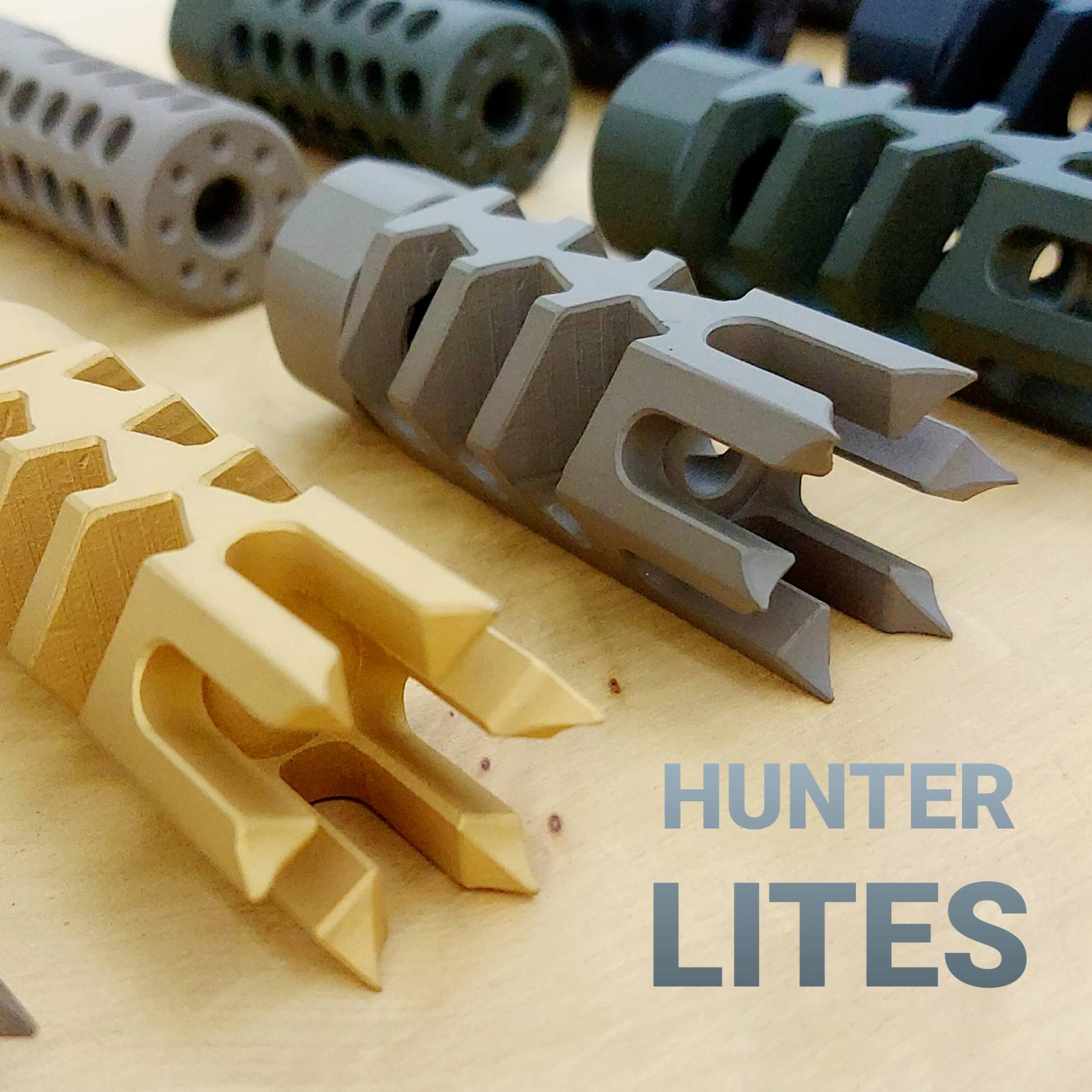 Hunter LITE 1 Inch Spikes REMINGTON 700 Rifle Thread-On Muzzle Brake - 1/2 x 28 - 5/8 x 24 . - Image 6