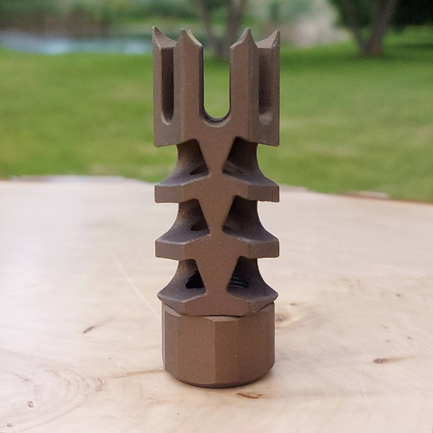 Hunter LITE 1 Inch Spikes TIKKA T3 Rifle Thread-On Muzzle Brake - 5/8 x 24 - M18 x 1.0 . - Image 15