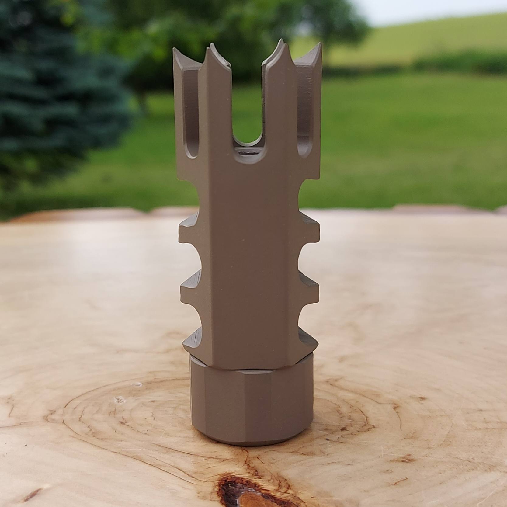 Hunter LITE 1 Inch Spikes REMINGTON 700 Rifle Thread-On Muzzle Brake - 1/2 x 28 - 5/8 x 24 . - Image 18
