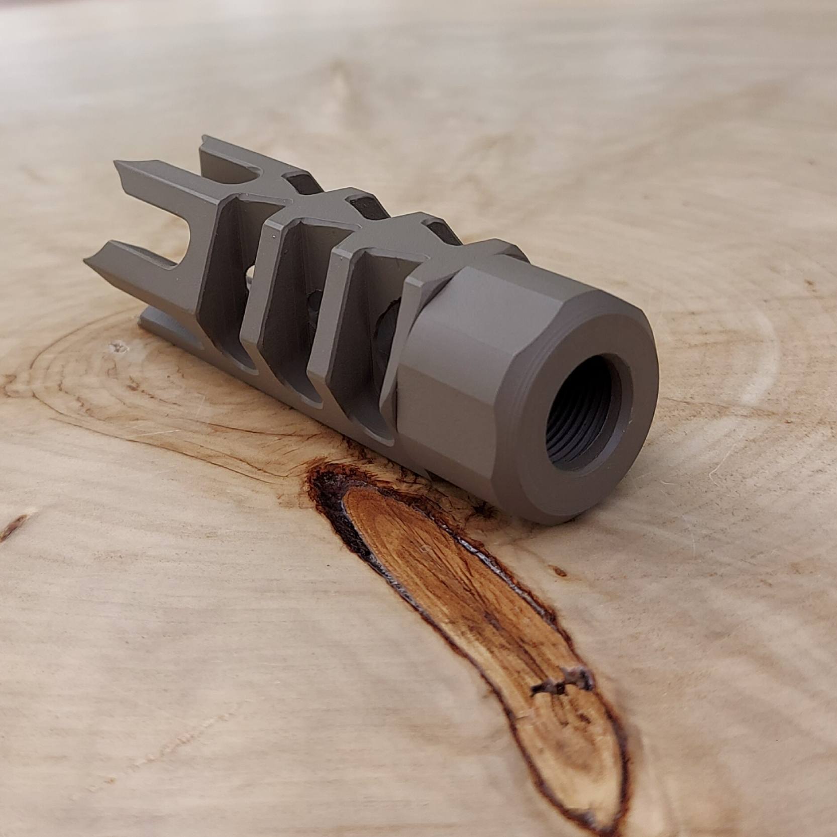 Hunter LITE 1 Inch Spikes REMINGTON 700 Rifle Thread-On Muzzle Brake - 1/2 x 28 - 5/8 x 24 . - Image 19