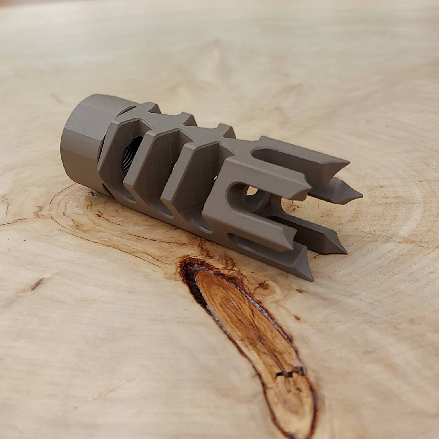 Hunter LITE 1 Inch Spikes REMINGTON 700 Rifle Thread-On Muzzle Brake - 1/2 x 28 - 5/8 x 24 . - Image 20