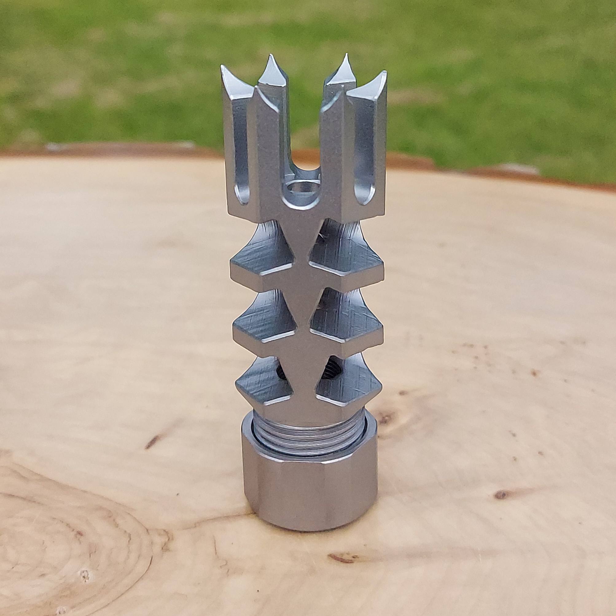 Hunter LITE 1 Inch Spikes TIKKA T3 Rifle Thread-On Muzzle Brake - 5/8 x 24 - M18 x 1.0 . - Image 28