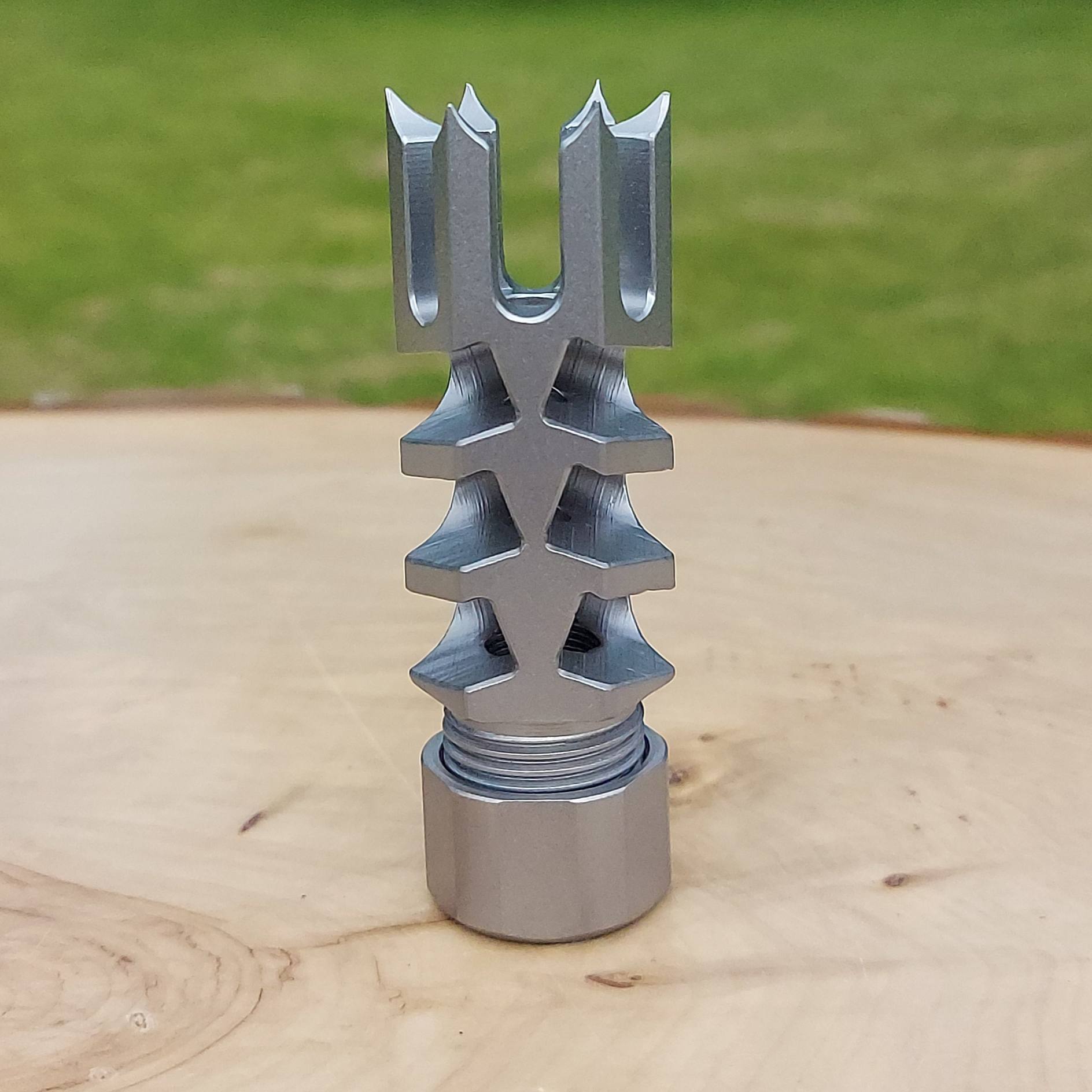 Hunter LITE 1 Inch Spikes REMINGTON 700 Rifle Thread-On Muzzle Brake - 1/2 x 28 - 5/8 x 24 . - Image 24