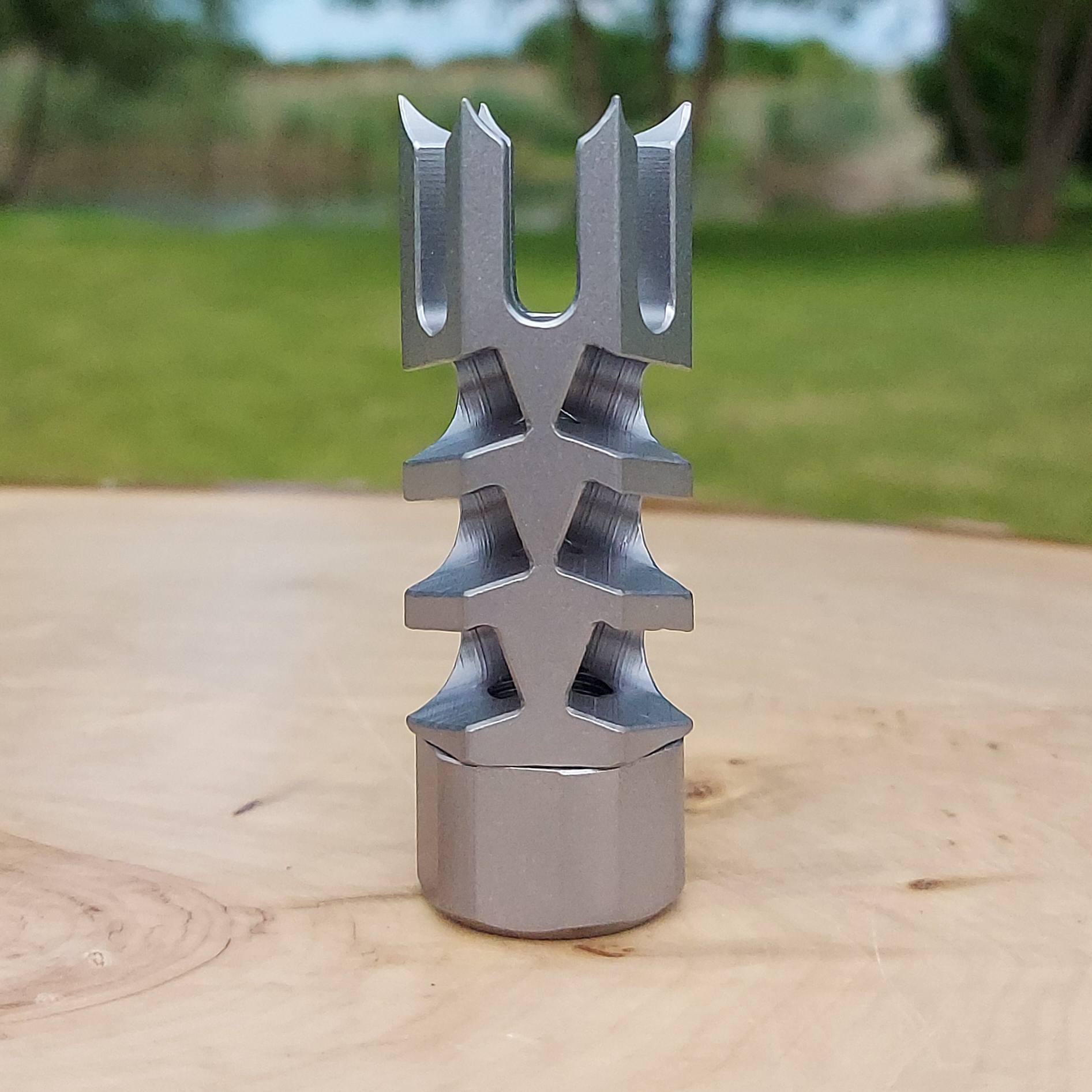 Hunter LITE 1 Inch Spikes TIKKA T3 Rifle Thread-On Muzzle Brake - 5/8 x 24 - M18 x 1.0 . - Image 24