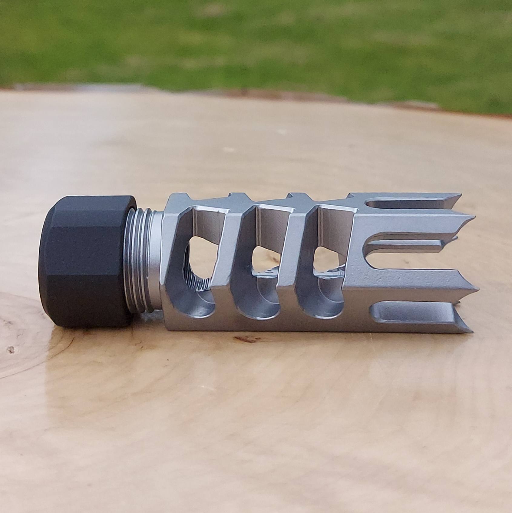 Hunter LITE 1 Inch Spikes KRISS VECTOR Rifle Thread-On Muzzle Brake - 1/2 x 28 , .578 x 28 - 9/16 x 24 and M16 x 1.0 LH . - Image 19
