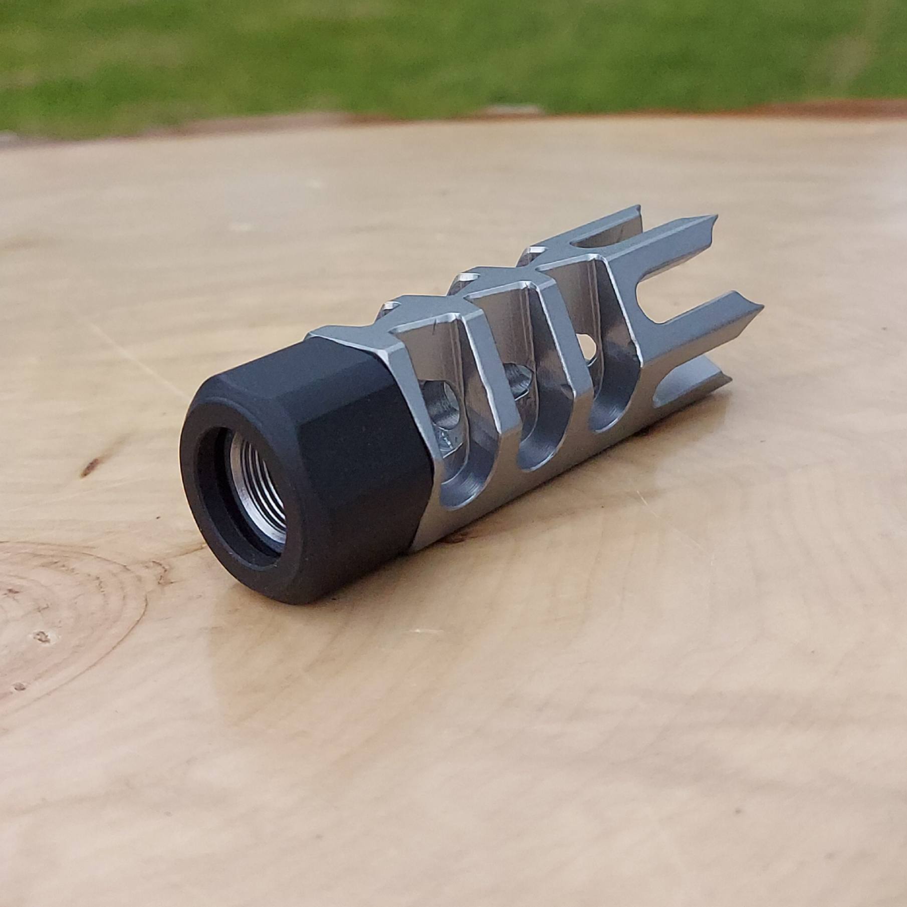 Hunter LITE 1 Inch Spikes TIKKA T3 Rifle Thread-On Muzzle Brake - 5/8 x 24 - M18 x 1.0 . - Image 22