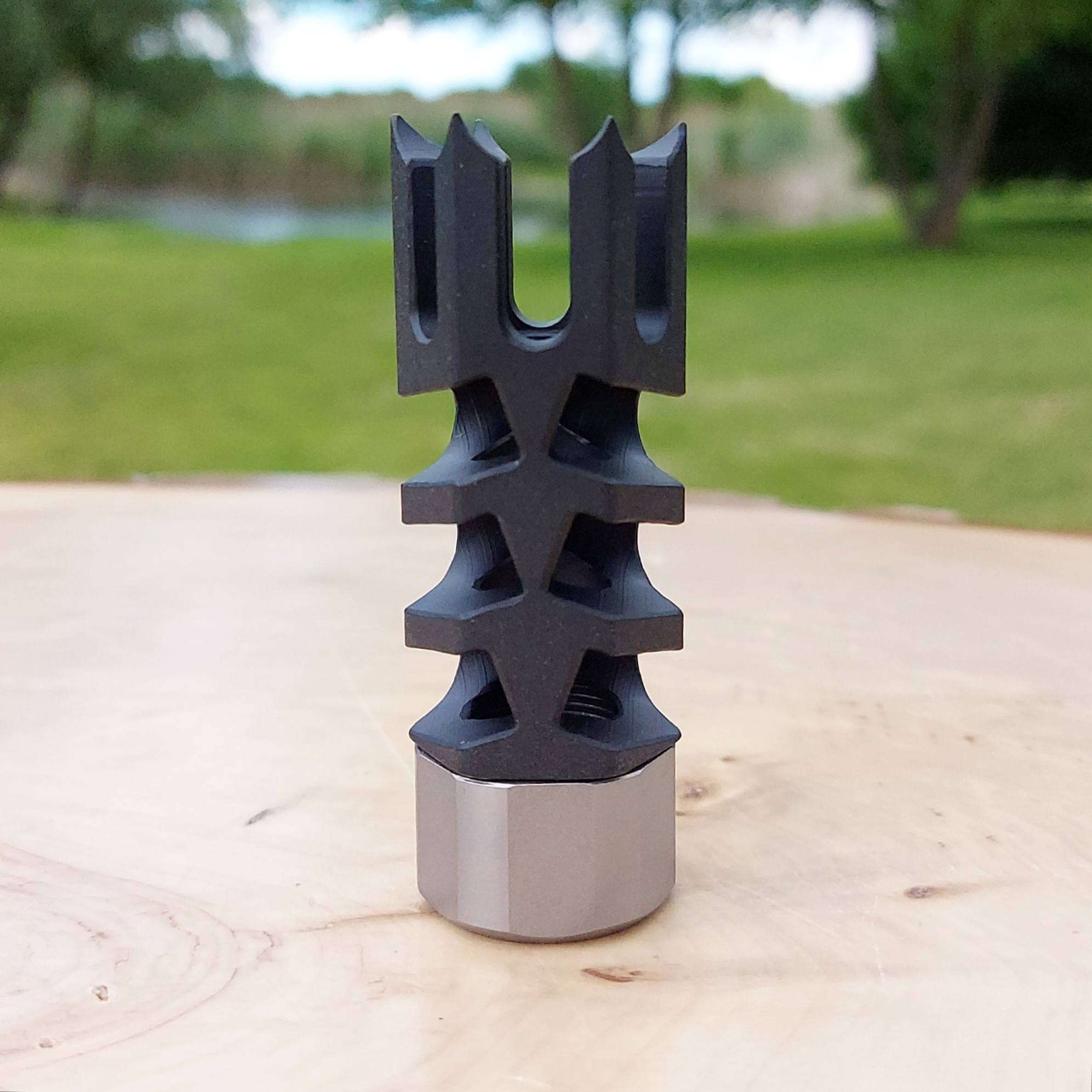 Hunter LITE 1 Inch Spikes TIKKA T3 Rifle Thread-On Muzzle Brake - 5/8 x 24 - M18 x 1.0 . - Image 25
