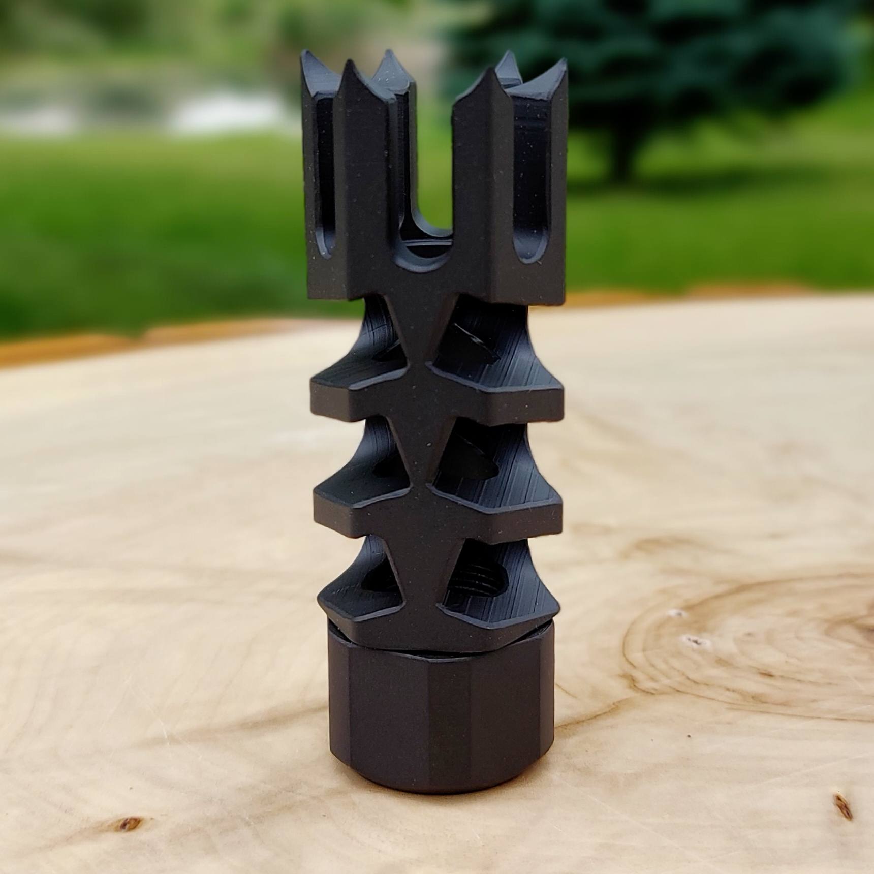 Hunter LITE 1 Inch Spikes REMINGTON 700 Rifle Thread-On Muzzle Brake - 1/2 x 28 - 5/8 x 24 . - Image 15